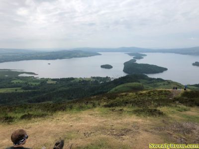 view over Loch Lomond from Conic Hill